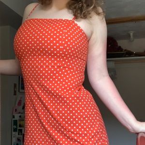 Polka dot Mini Dress.